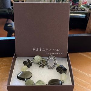 Silpada Stone Silver Bracelet